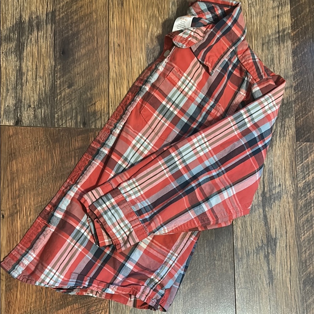 Gymboree Red Plaid Button Down Shirt for Kids
